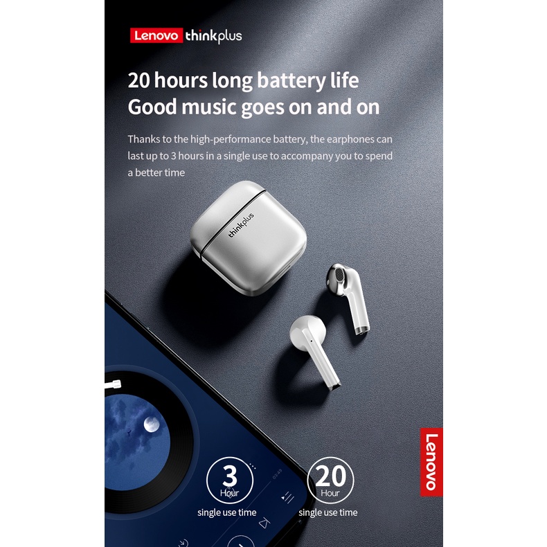 LENOVO Tai Nghe Không Dây Bluetooth 5.2 TWS XT99 TWS Chính Hãng Mới Với Mic HD Kép