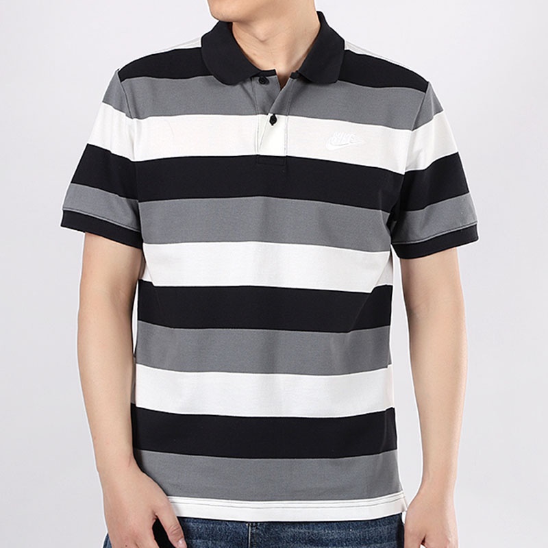 Áo Thun POLO Ngắn Tay Họa Tiết Kẻ Sọc Phong Cách Thể Thao Adidas CJ4466