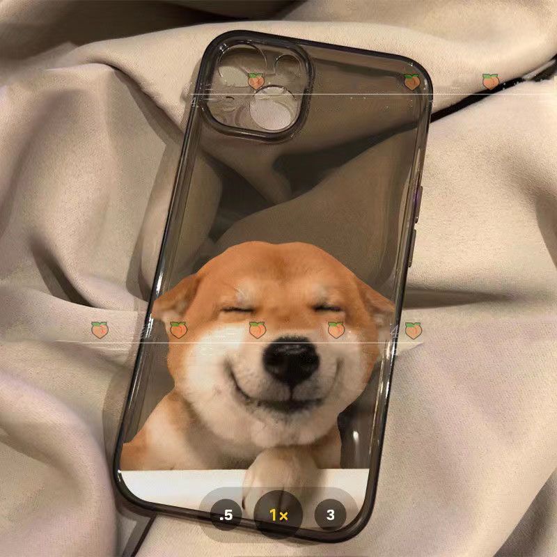 ✅Ốp Điện Thoại Silicon Mềm Màu Trong Suốt Hình Chú Chó Shiba Dễ Thương Cho iPhone 13 14 12promax xs 7Pin 11