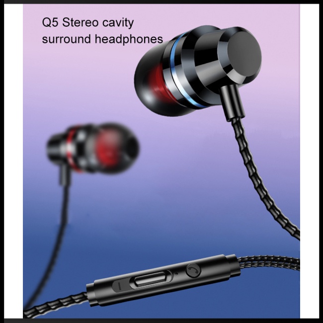 Tai Nghe Thể Thao Nhét Tai Có Dây 3.5mm Giảm Tiếng Ồn