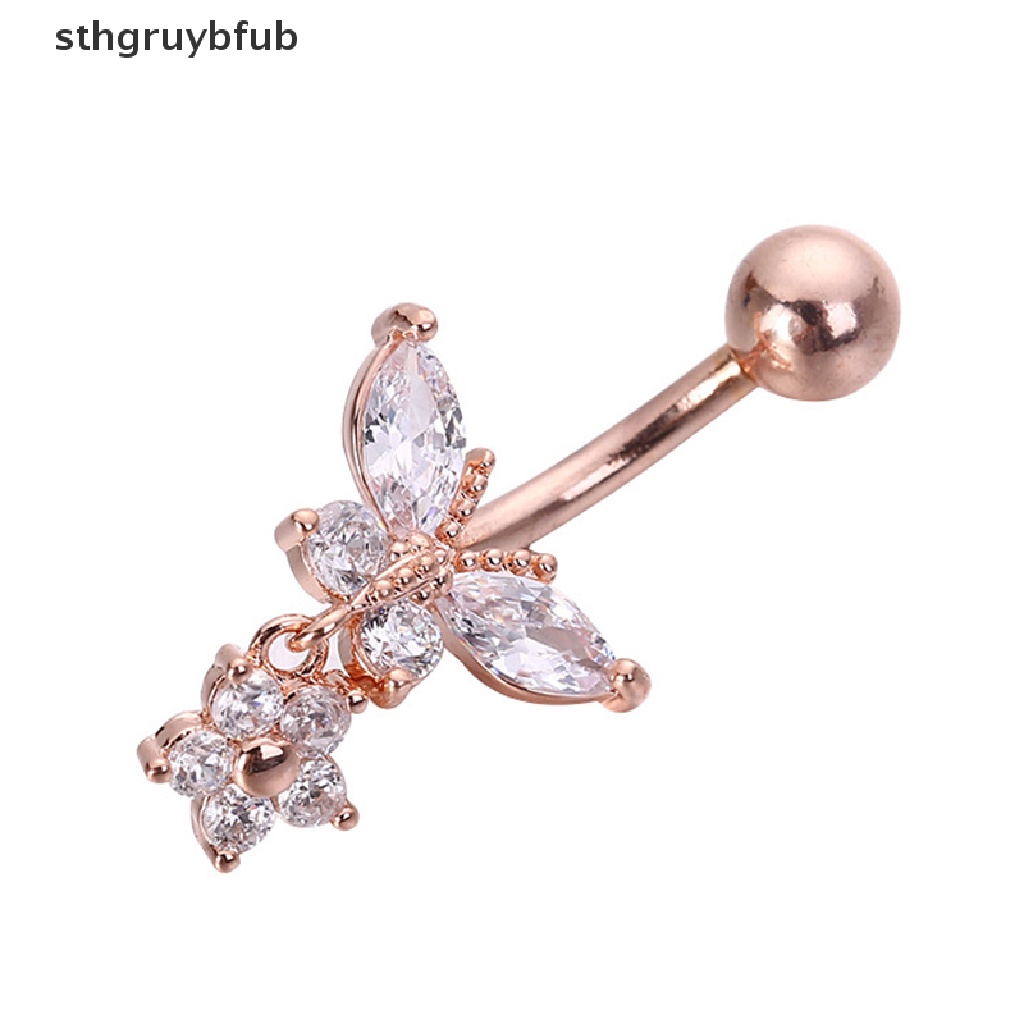Khuyên RốN HìNh BướM ĐíNh Đá Xinh XắN