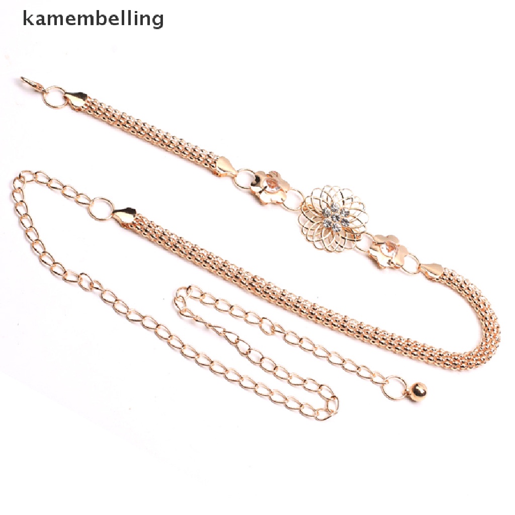 kamembelling Fashion Elegant Metal Waist Chain Belt Gold Buckle Body Chain Dress Belt  EN