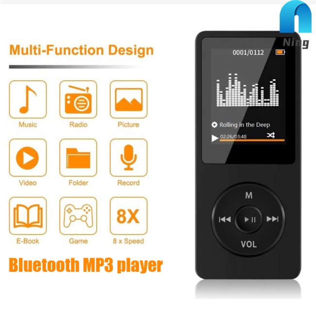 Máy Nghe Nhạc Mp3 Mp4 Fm Radio Ngoài Siêu Mỏng Cho Học Sinh Mp3