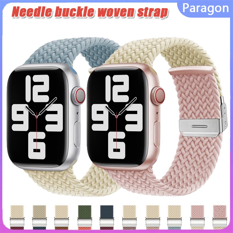 Dây Đeo Đồng Hồ Bằng Nylon Cho Apple Watch Series 7 6 3 4 5 SE 8 Ultra i Watch 49mm 41mm 45mm 38mm 4