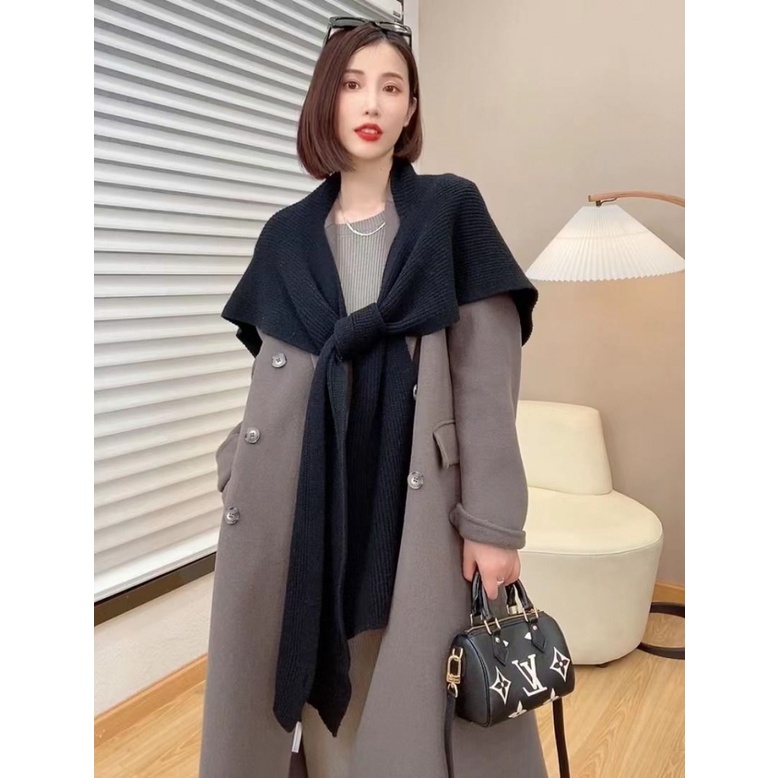 ⌘Khăn Choàng Cổ Dệt Kim Thời Trang⌘Khăn Choàng Dệt Kim Dày Màu Sắc Trơn Thời Trang Hàn Quốc