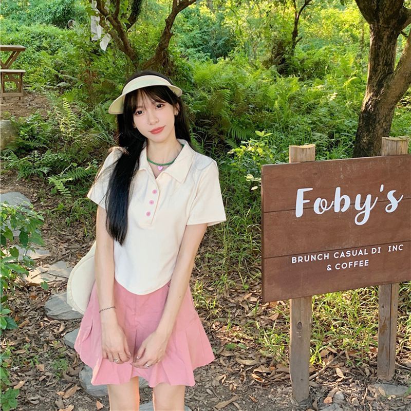 Áo Thun polo Ngắn Tay Thời Trang Mùa Hè 2023 Cho Nữ