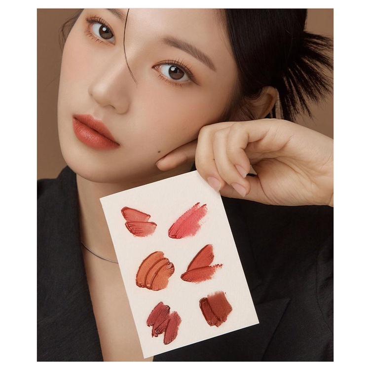 BLACK ROUGE Son Môi Màu Đen Bóng Lâu Trôi Dưỡng Ẩm Phong Cách Hàn Quốc