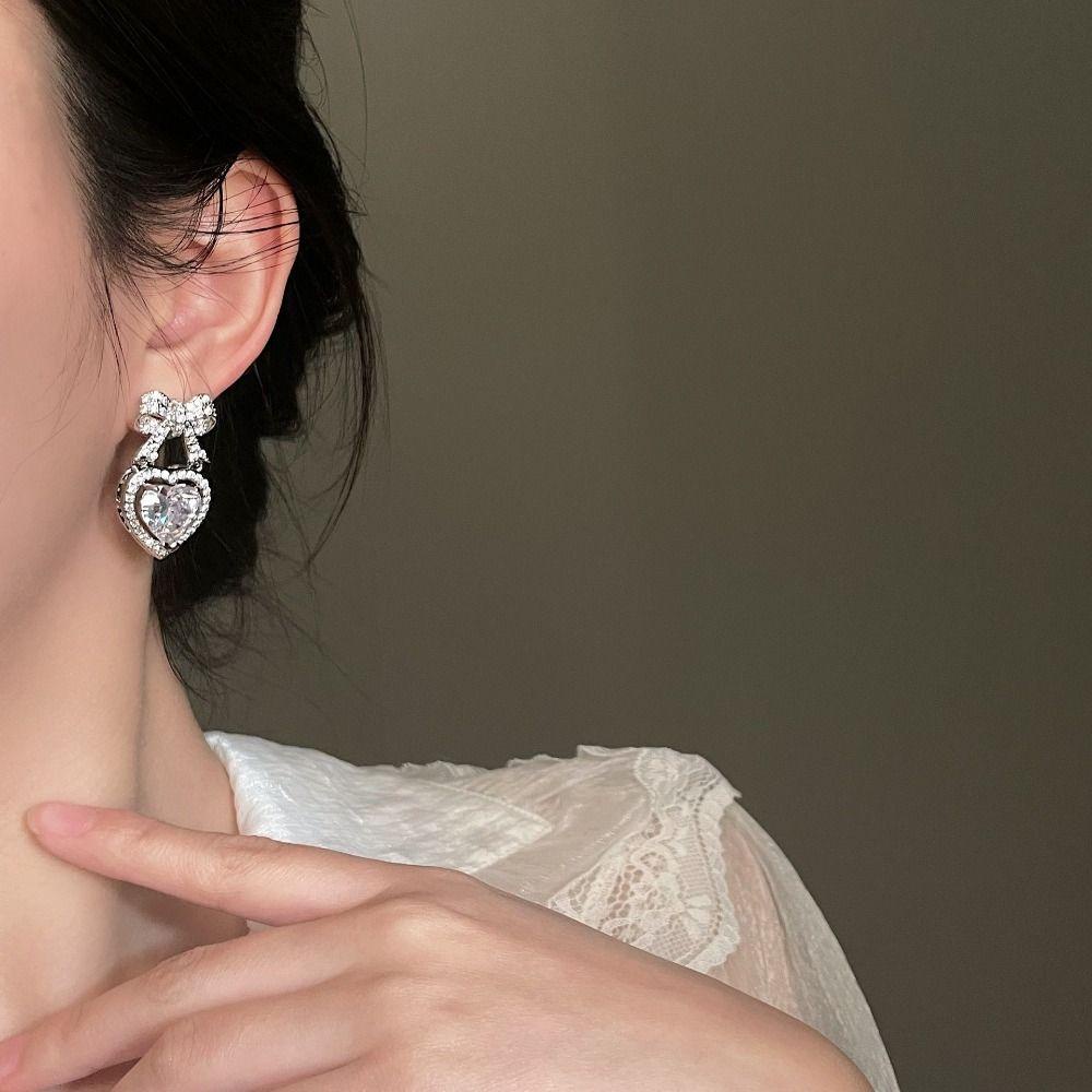 Quần Dài Nữ Kiểu Dáng Thời Trang Cá Tính|Bông Tai Sang Trọng|Bông Tai Thời Trang Hình Trái Tim Ngọt Ngào Y2K