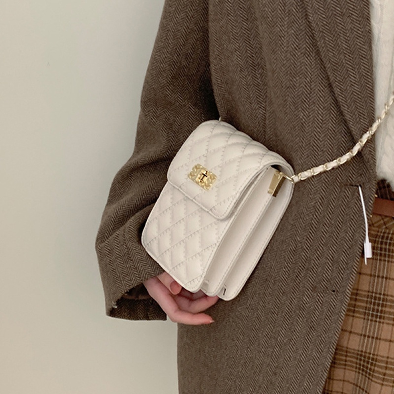 Túi đeo chéo IELGY dáng vuông nhỏ phong cách Hàn Quốc thời trang trẻ trung dành cho nữ