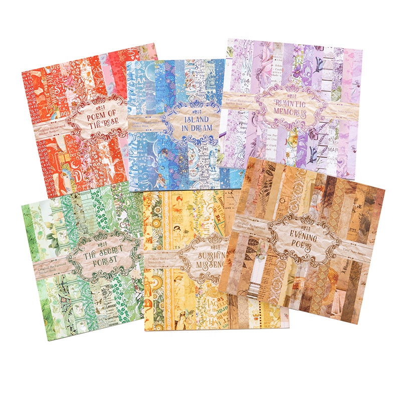 Set 20 Sticker Dán Trang Trí Sổ Tay DIY