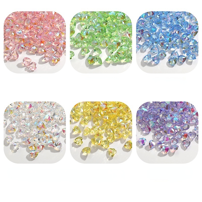 Đá Đính Trang Trí Móng Tay Mũi Nhọn Màu Sắc Kẹo Ngọt 20pcs