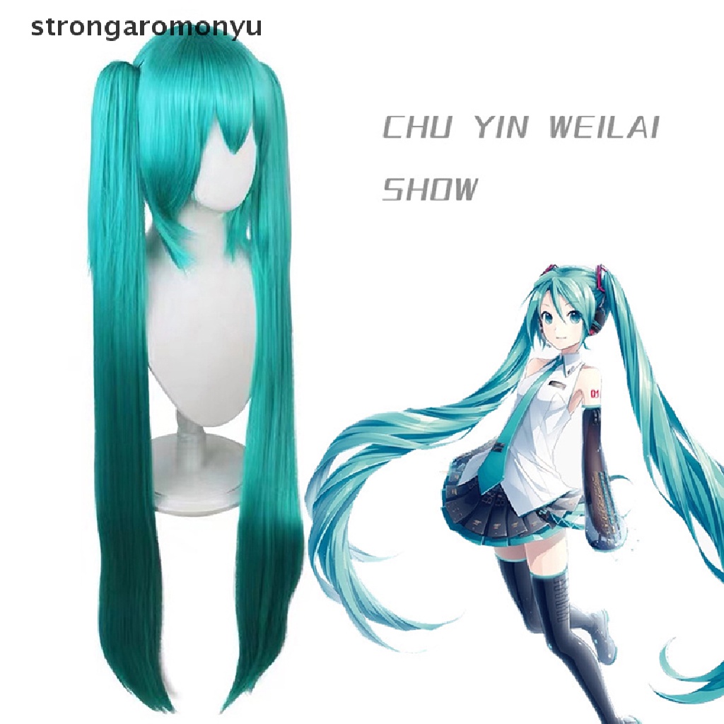 Tóc Giả Hóa Trang Nhân Vật Miku 110cm Kèm 2 Kẹp