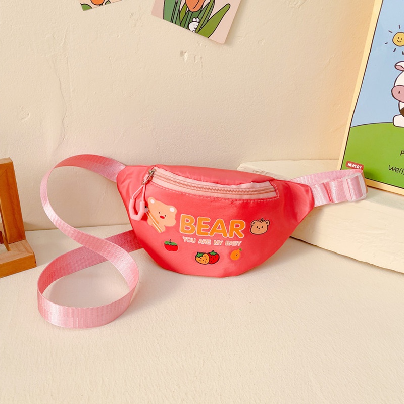 Túi Đeo Chéo Họa Tiết Hoạt Hình Trọng Lượng Nhẹ Thời Trang Mùa Hè Cho Bé Gái