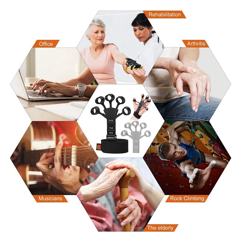 1 Dụng Cụ Luyện Tập Phục Hồi Chức Năng Ngón Tay Màu Đen