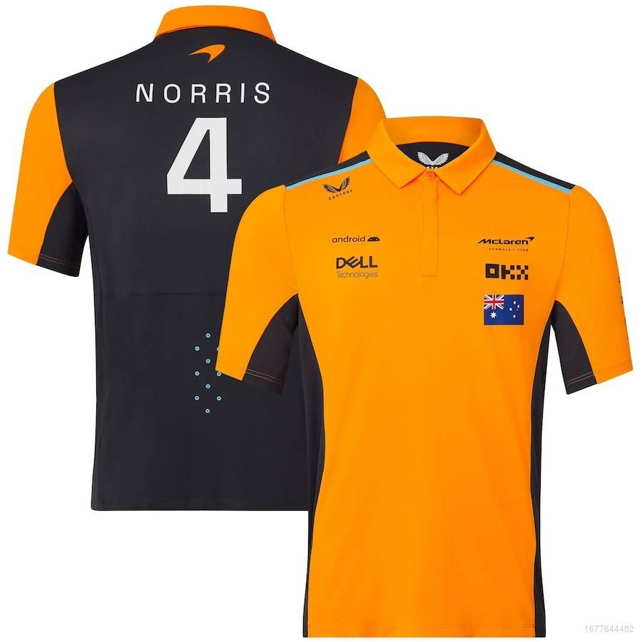 Áo Thun POLO Tay Ngắn HQ1 2023 F1 Team McLaren Lando Norris QH1