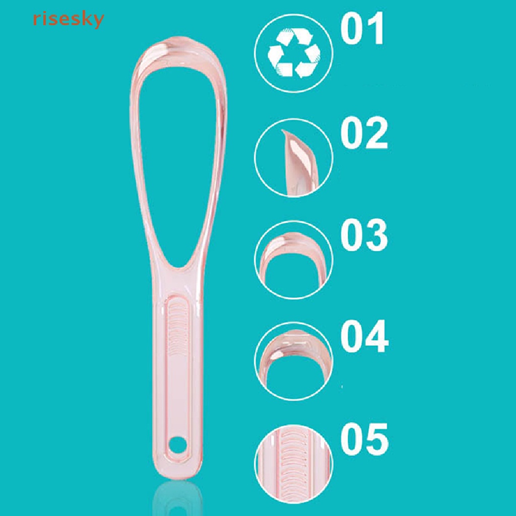 1 Dụng Cụ Vệ Sinh Lưỡi Răng Miệng Bằng Nhựa Có Thể Tái Sử Dụng