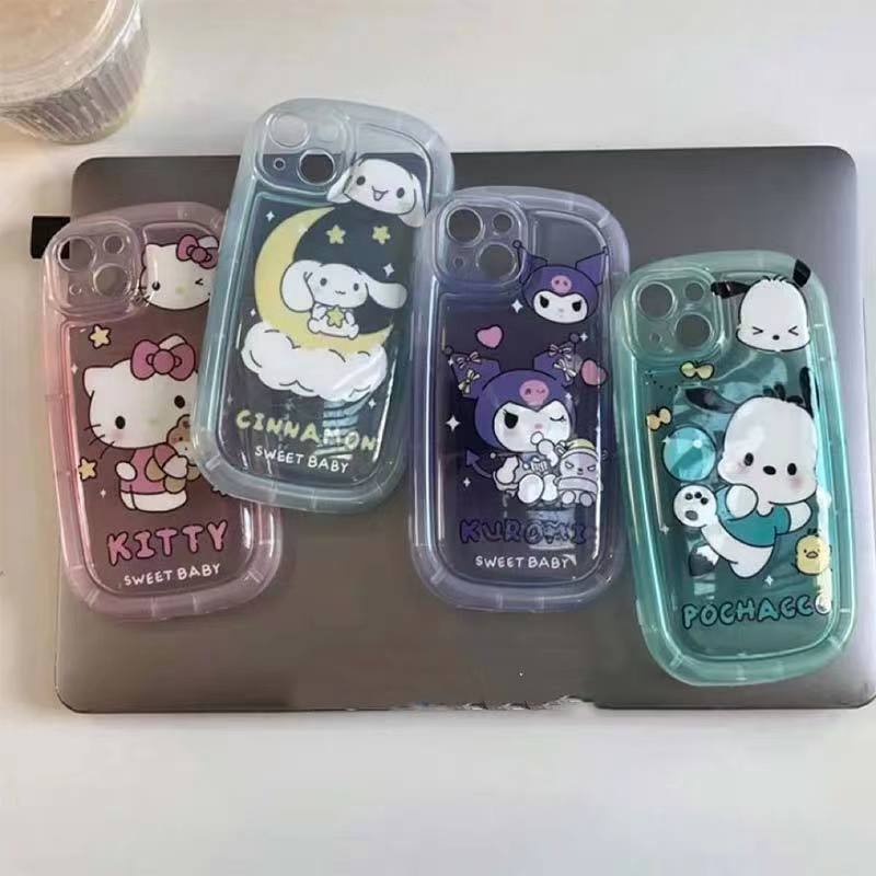 ✅Ốp Điện Thoại Pc Mềm Chống Sốc Hình Cá Heo Hoạt Hình Màu Gradient Cho iPhone 13Promax 14 12 11 xs Xr 7ZPC