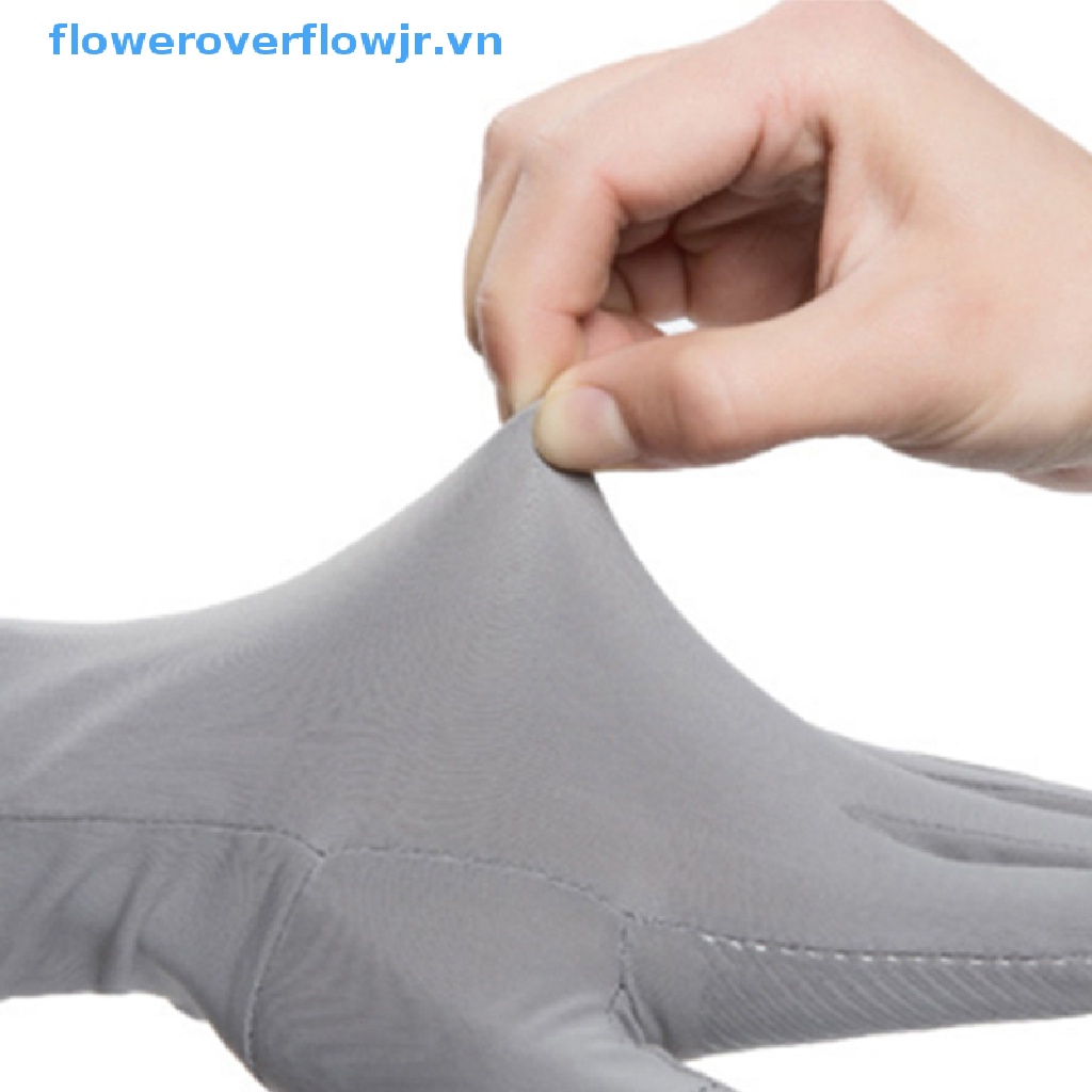 Găng Tay Nửa Ngón FJR Vải Lụa Lạnh Thoáng Khí Chống Trượt Có Thể Chạm Màn Hình Cảm Ứng