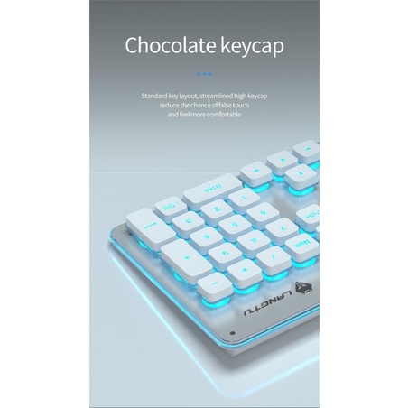 Bàn Phím Không Dây 104 Phím RGB Tùy Chỉnh Tiện Dụng Cho Văn Phòng / PC / Laptop