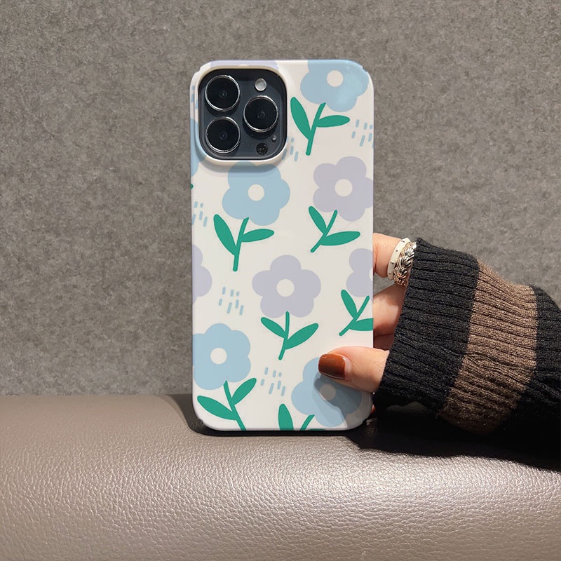 Ốp Điện Thoại Cứng In Hình Hoa Mưa Cho iphone 14promax 11 13 12 7Plus 8 X XS Max