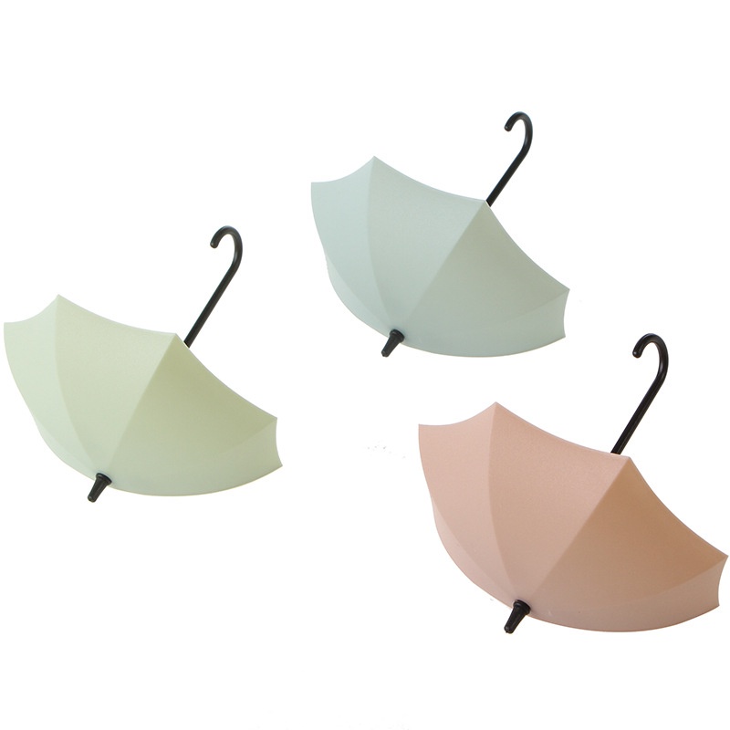 Set 3 Móc Treo Đồ Dán Tường Hình Cây Dù Sáng Tạo