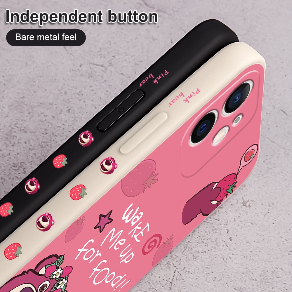 Ốp Điện Thoại Mềm In Hình Gấu Dâu Cho OPPO F9 Pro F1 Plus F7 F1S R9 OPPO Reno 2F 2Z 6Z Reno 4 5 Pro