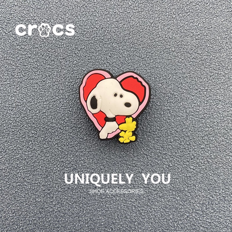 Khóa Cài Hình Hoạt Hình / Hoa / Giày crocs DIY Trang Trí Đa Ứng Dụng