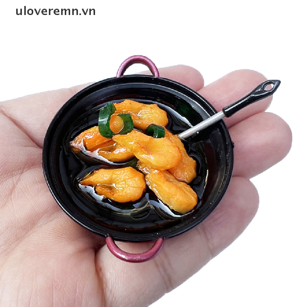 1 Nồi Sắt Mini 1: 12 Dùng Để Chiên Thức Ăn / Rau Củ Trang Trí Nhà Búp Bê