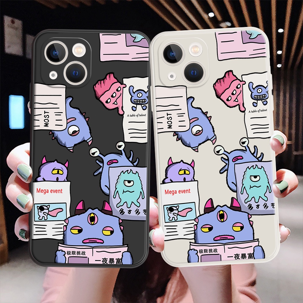 Ốp Điện Thoại Dẻo Họa Tiết Hoạt Hình Quái Vật Cho Realme 3 5 7 8 Pro 5s 8s 5i 6i 8i 9i Realme V13 XT Q Q3 Q3i Narzo 30 #H286