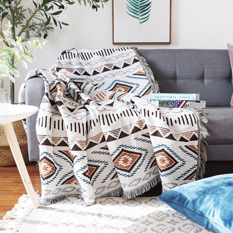 Vỏ Chăn Trải Sô Pha In Họa Tiết Phong Cách Bohemian