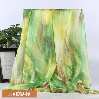 Vải Lưới Màu gradient 3D Dùng May Trang Phục Phong Cách Trung Hoa
