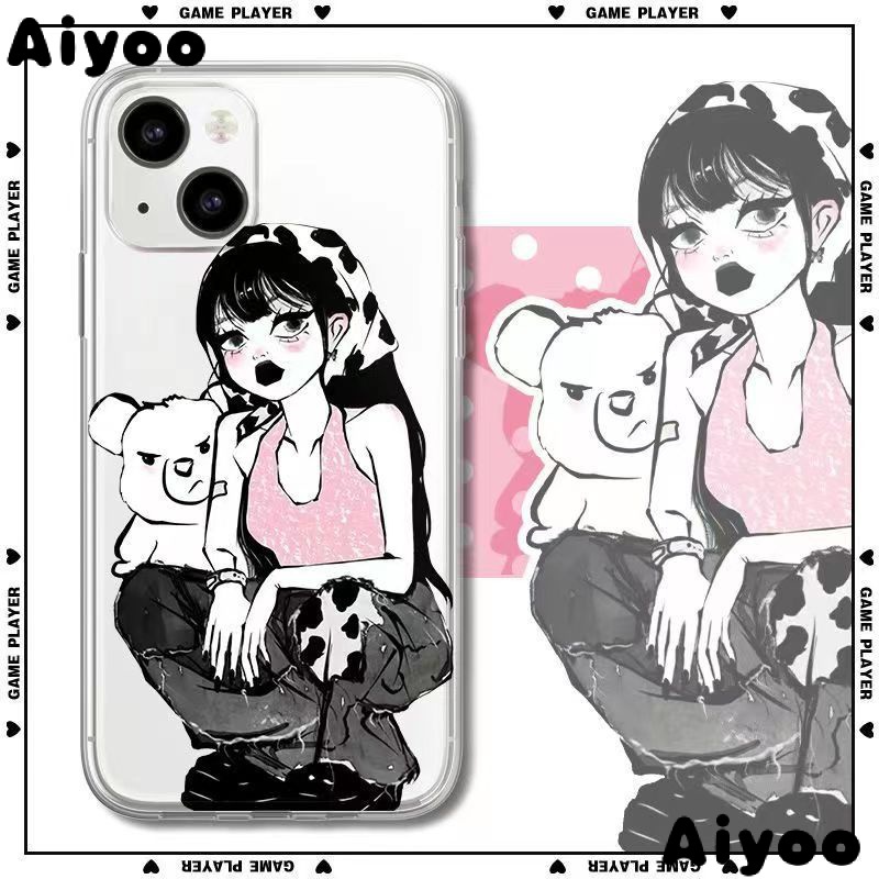 ✅Ốp Điện Thoại In Hình Cô Gái Phong Cách Đường Phố Cho iPhone12 13 / 14Promax 11 XR XS / 7 / 8pins