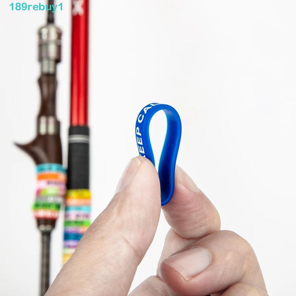 Vòng Nhẫn Silica Gel Nhiều Màu Sắc Trang Trí Bảo Vệ Cần Câu Cá REBUY1