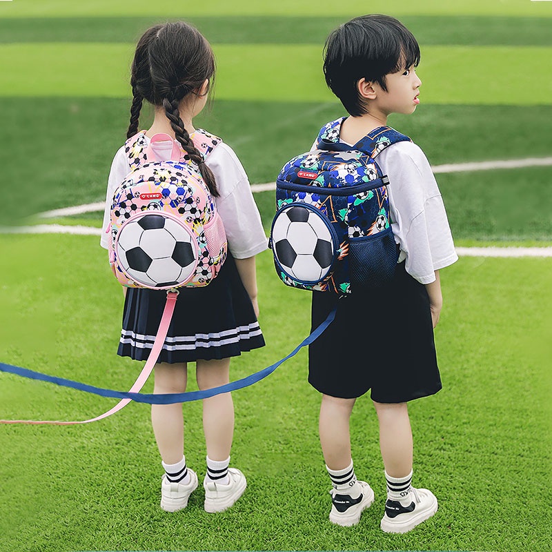 SUPER KIDS Ba Lô Siêu Nhẹ Và Nhẹ Hình Quả Bóng Đá Mới Cho Trẻ Mẫu Giáo