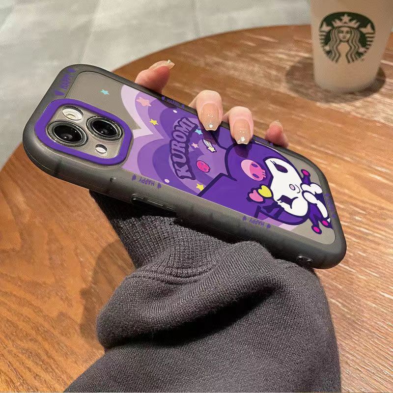 ✅Ốp Điện Thoại Mềm Trong Suốt Họa Tiết Kuromi Dễ Thương Cho Apple iPhone 14 / 13pro 12promax 7Plus Xr Xs Max Pk2