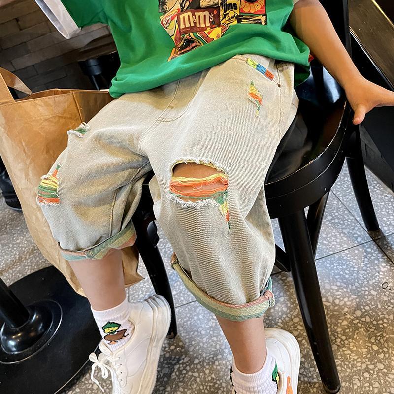 Quần Short Denim Thời Trang Mùa Hè Cho Bé Trai