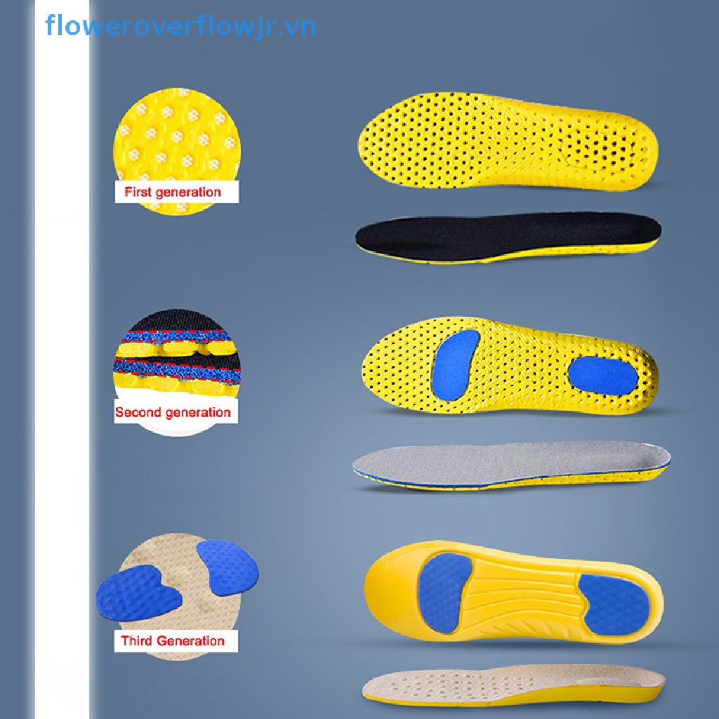 Đế Lót Giày Chạy Bộ Cao Su Non Phối Lưới Thoáng Khí Giúp Khử Mùi FJR