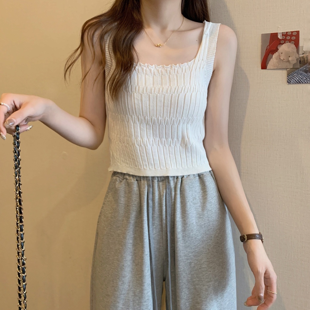 Áo Hai Dây Vải Lụa Lạnh Hở Lưng Thời Trang Mùa Hè Cho Nữ