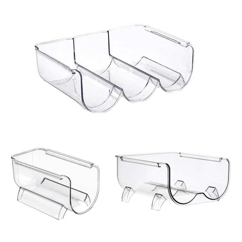 Giá Trượt Đựng Lon Nước Uống Trong Tủ Lạnh Tiện Dụng