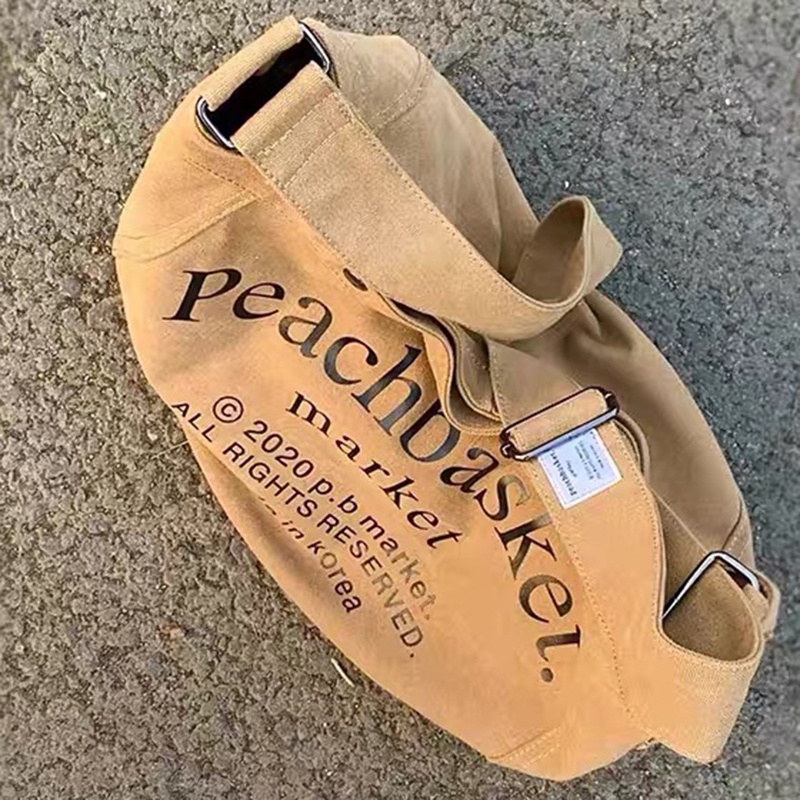 Túi Xách canvas Sức Chứa Lớn Phong Cách retro Mỹ Thời Trang Dành Cho Nữ