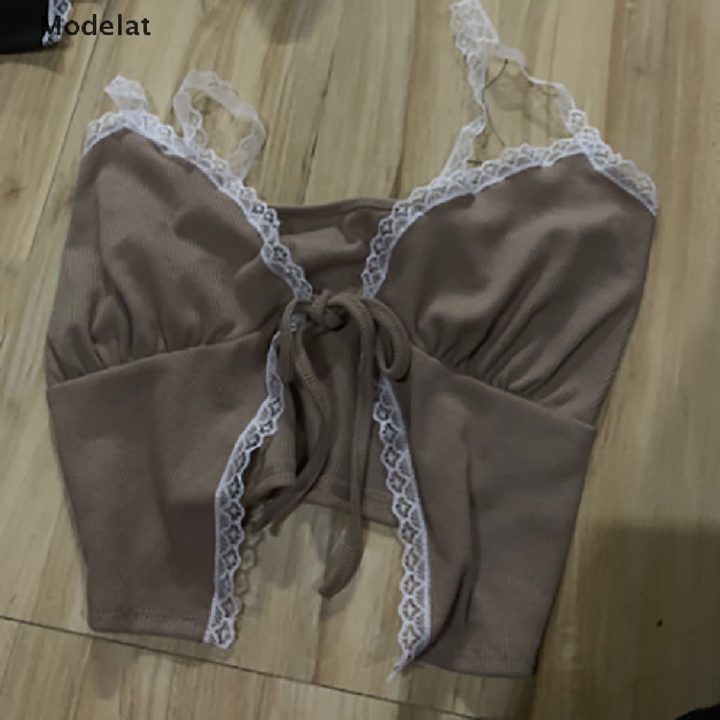 Áo croptop hai dây GJCUTE MFC Y2K WTD màu trơn phong cách boho quyến rũ cho nữ