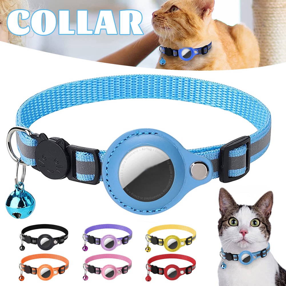 Vòng Cổ Nylon Phản Quang Thời Trang Có Chuông Tháo Rời Được Dành Cho Mèo Đi Bộ