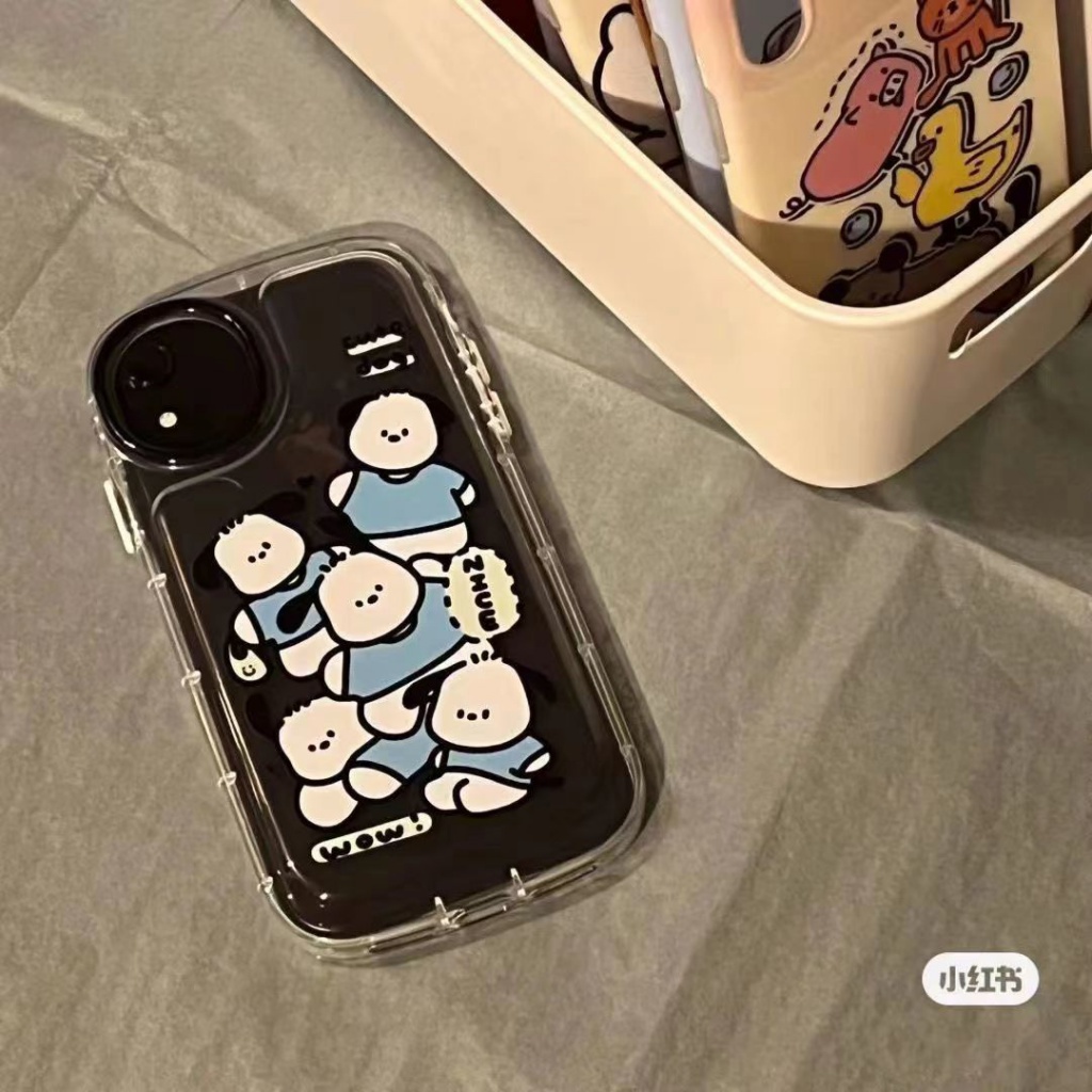 ✅Ốp Điện Thoại Mềm Màu Trong Suốt Hình Chú Chó Pacha Bảo Vệ Toàn Diện Cho iPhone 14 13promax 12 11 xr xs 7 8Plus