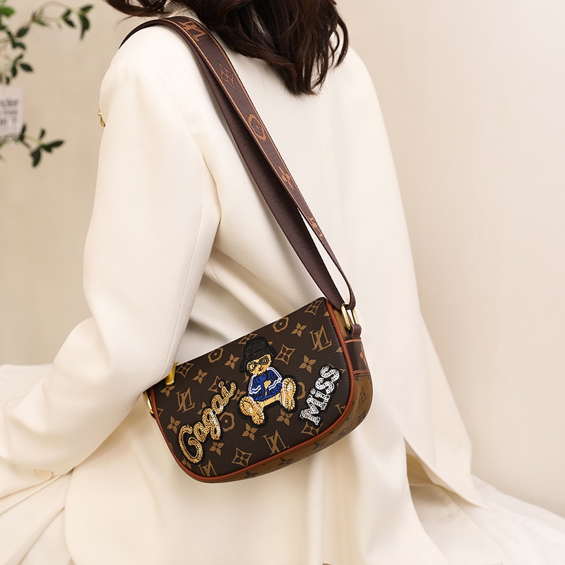 Túi Đeo Chéo Dáng Vuông Nhỏ Phong Cách Retro Thời Trang 2023 Cao Cấp Cho Nữ nhà Mibon