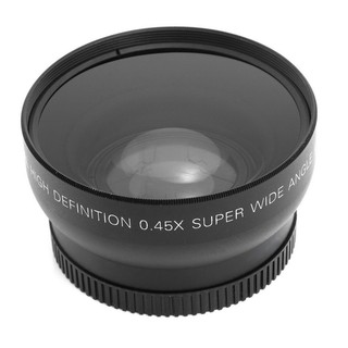 Ống Kính Góc Siêu Rộng 0.45x 55mm Macro Chuyên Dụng Cho Máy Ảnh