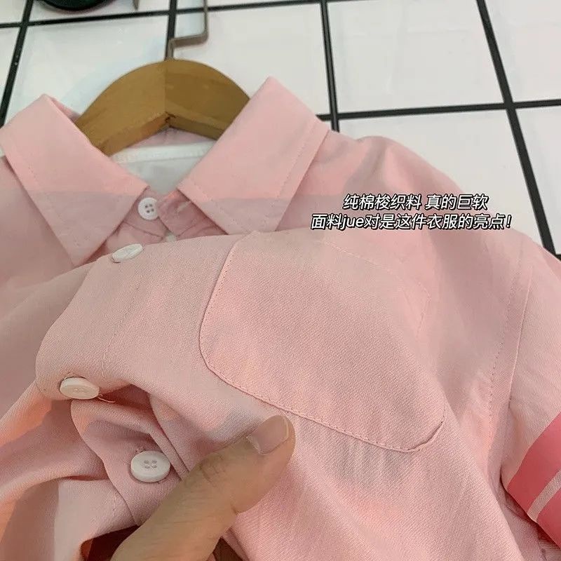 Áo Sơ Mi Kẻ Sọc Thời Trang Mùa Xuân Cho Bé