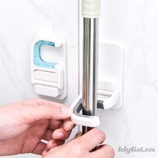 Giá treo cây lau nhà phòng tắm kẹp cây lau nhà móc treo chổi cọ giá treo cây lau nhà gắn tường móc treo cây lau nhà tự dính dụng cụ lưu trữ phòng tắm