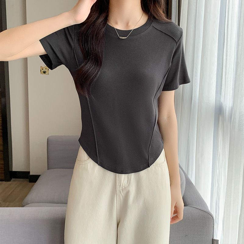 COZOKC Áo Thun Ngắn Tay Hở Vai Thời Trang Dành Cho Nữ