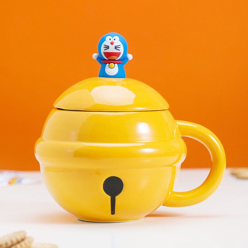 Cốc Uống Nước Chịu Nhiệt Độ Cao In Hình Doraemon An Toàn Cho Gia Đình / Văn Phòng
