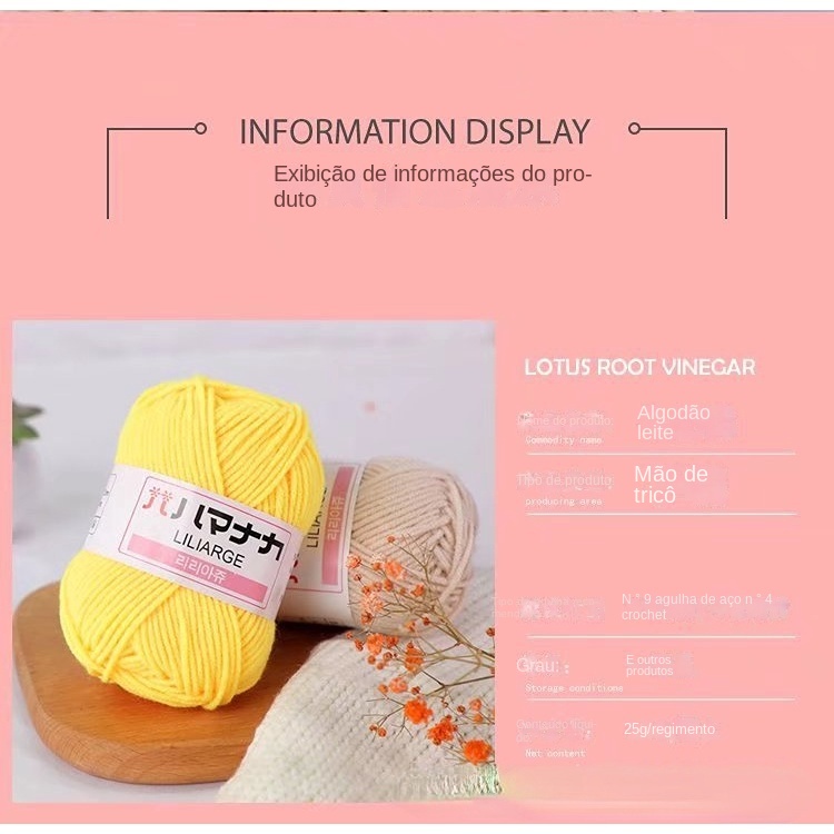 Len Milk Cotton 25g Baby Bảng 62 Màu. Cuộn Len Sợi Cotton